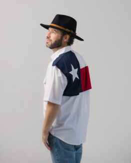 Men’s Texas Flag Short Sleeve Fishing Shirt