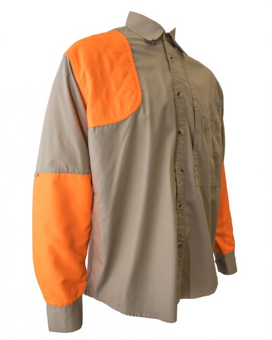 Tiger Hill, Men's Hunting Shirt, Men's long sleeve hunting shirt, Men's Khaki hunting shirt