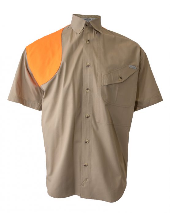 Tiger Hill, Men's Hunting Shirt, Men's short sleeve hunting shirt, Men's Khaki hunting shirt