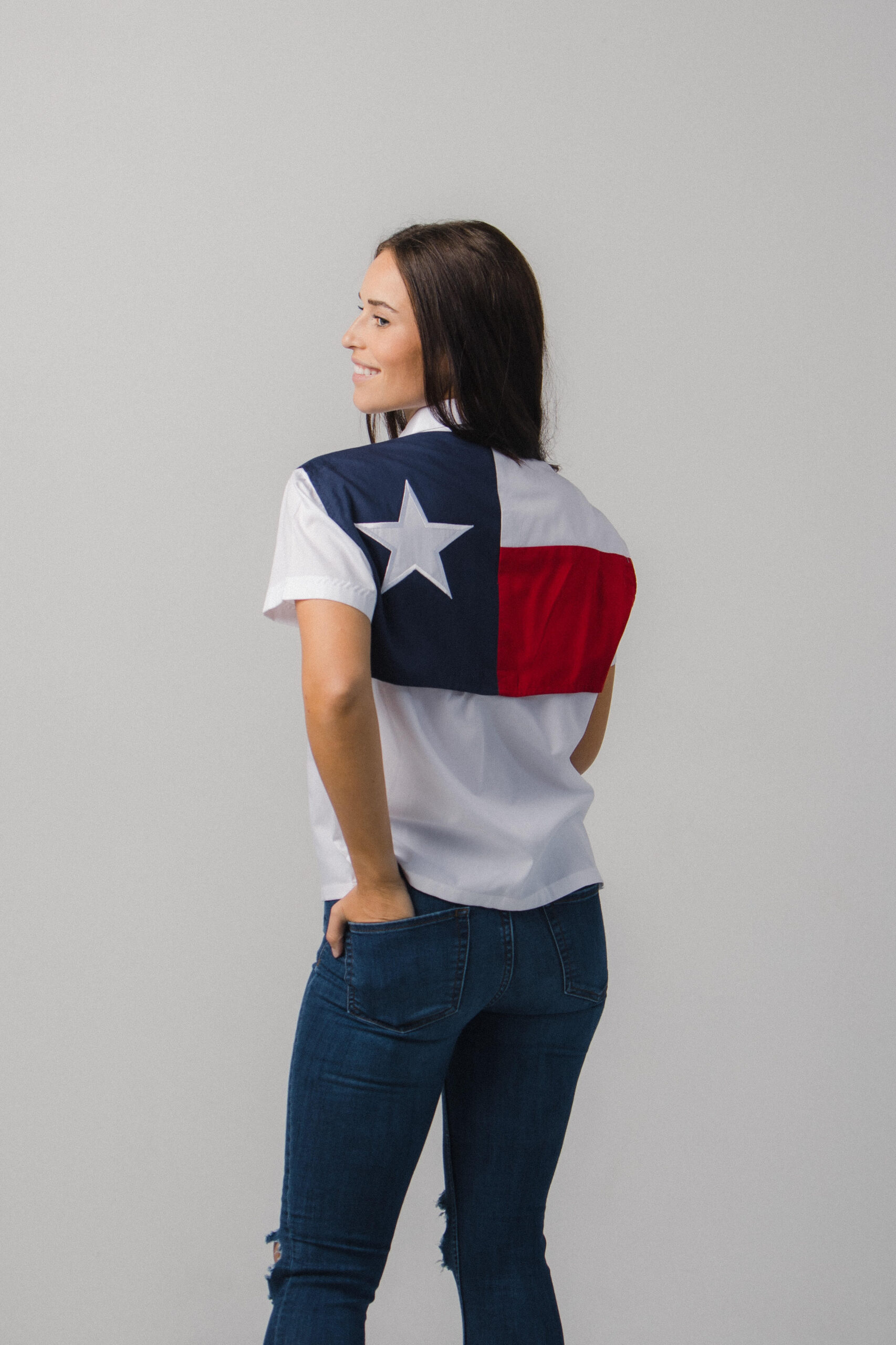 Women's Texas Flag Fishing Shirt