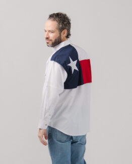 Men’s Texas Flag Long Sleeve Fishing Shirt