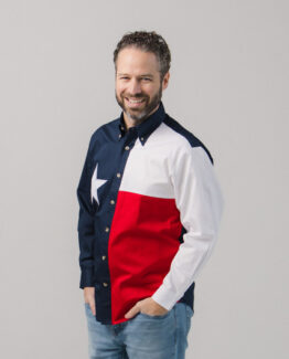 Texas Flag Long Sleeve Twill Shirt