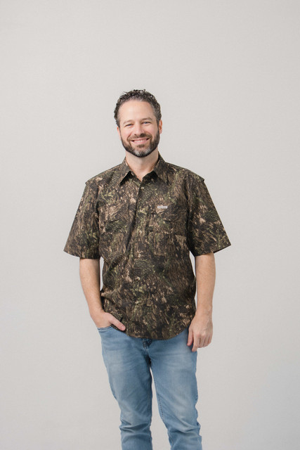 Men’s Short Sleeve Camouflage Fishing Shirt