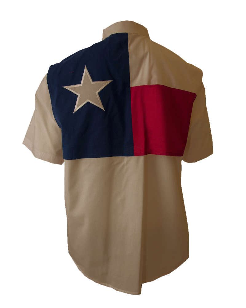 Texas Flag - El Capitan Snap Shirt (Light Blue) XL